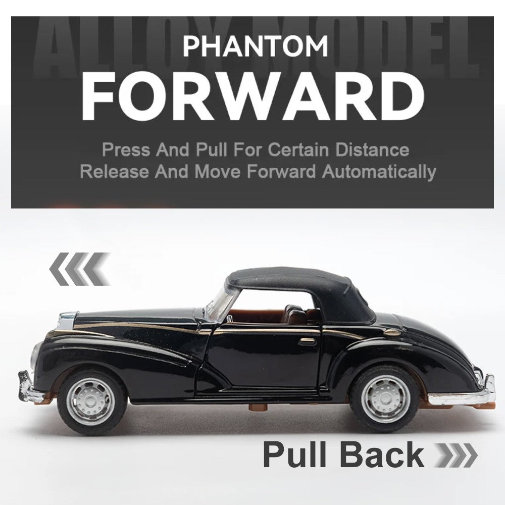 1:32 Alloy Diecast Mustang GT Classic Vintage Car Model Pull Back Car Miniature Vehicle Replica For Collection Gift for Kid