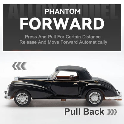 1:32 Alloy Diecast Mustang GT Classic Vintage Car Model Pull Back Car Miniature Vehicle Replica For Collection Gift for Kid