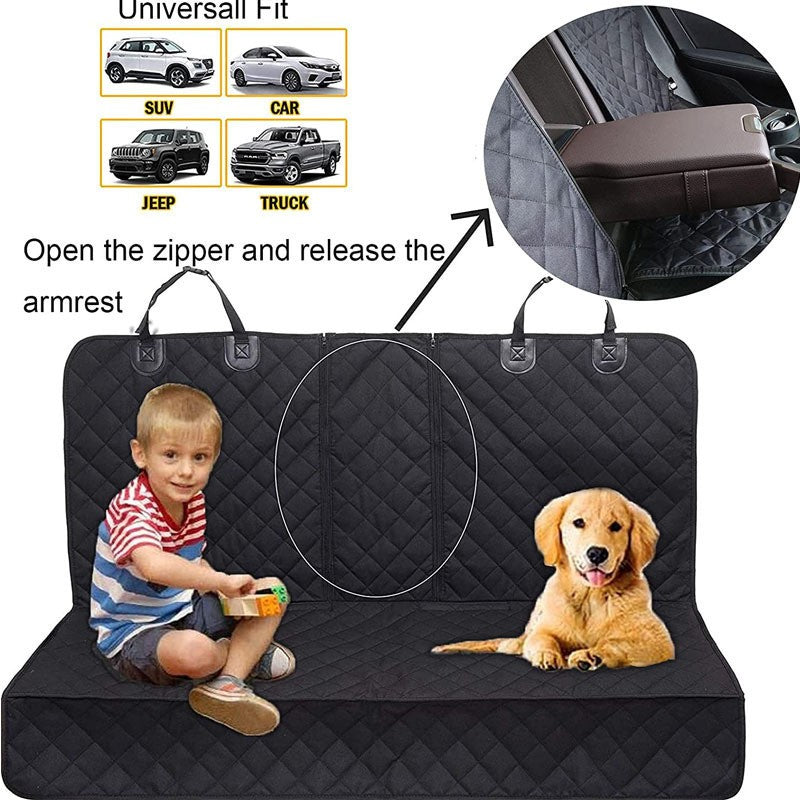 Capa para Banco de Carro para Cães à Prova D'Água Protetor de Assento Traseiro Antiderrapante Universal para Transporte Seguro de Cães em Passeios