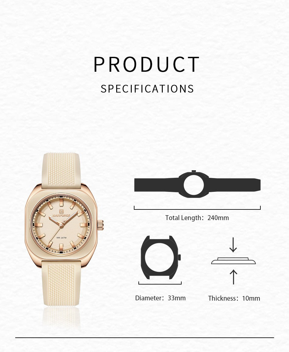 NAVIFORCE Elegant Watch For Women Fashion Quartz Wristwatch Woman Watches Ladies Festival Valentine's Day Gift Clock Reloj Mujer