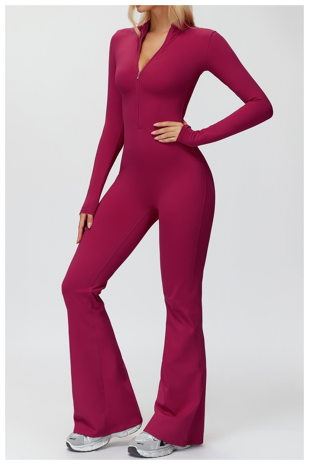 Women Long Sleeves Gym Suit Women Yoga Clothing Sportswear Sports Jumpsuit Female Workout Bodysuits Fitness One-Piece Suit