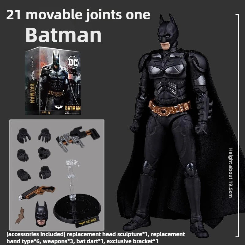 Série Original Autêntica de Colecionador DC Comics FondJoy: Bonecos de 7 polegadas Batman, Superman, Ciborgue, Arlequina, Mulher-Maravilha, Coringa