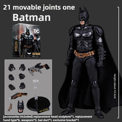 Série Original Autêntica de Colecionador DC Comics FondJoy: Bonecos de 7 polegadas Batman, Superman, Ciborgue, Arlequina, Mulher-Maravilha, Coringa