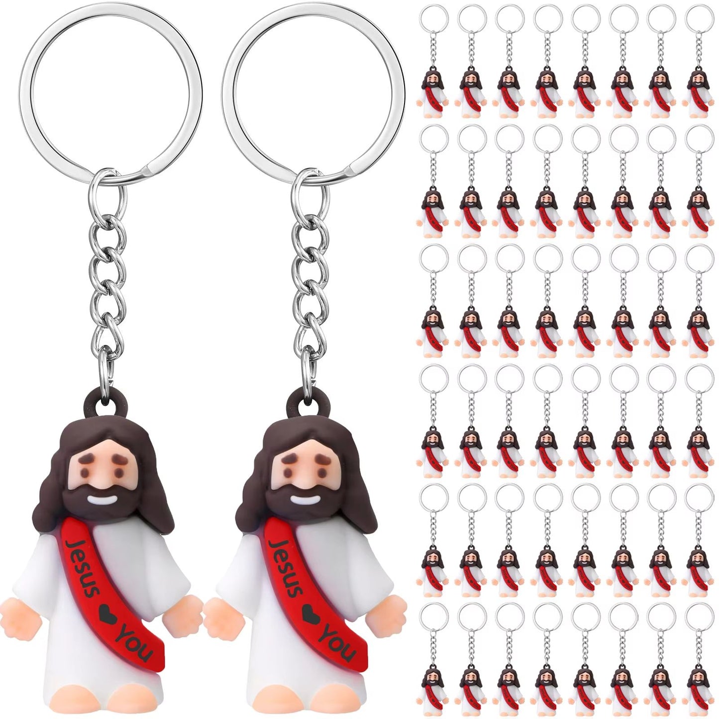 20-200PCS Little Jesus Figures Mini Jesus Figurines in Bulk Hide and Seek Religious Party Favor Sunday School Easter Egg Stuffer