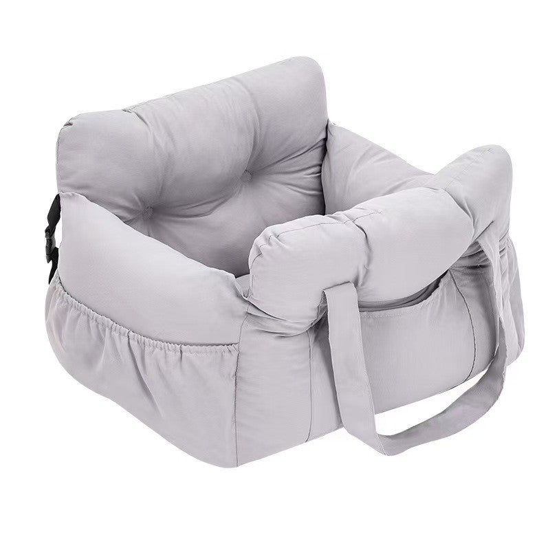 Cadeira de Carro para Cães com Cinto de Segurança - Cama para Pets Antiderrapante para Cães Pequenos, Transportador de Viagem Lavável com Cintas de Segurança para Carro