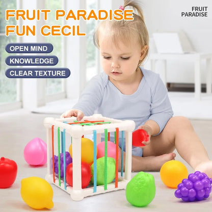 7Pcs Kids Educational Cube Shape Matching Stacking Learning Toys Educational Play Games Baby Toys