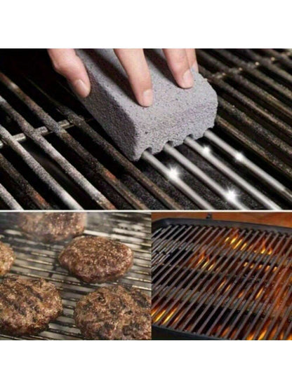 1PCS BBQ Grill Cleaning Brush Brick Block Barbecue Cleaning Stone Pumice Brick for Barbecue Rack Outdoor Kitchen BBQ Tools