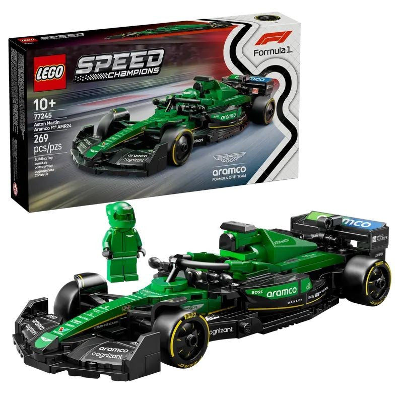 Conjunto de Veículos LEGO® Speed Champions Carro de Corrida Aston Martin Aramco F1® AMR24 (77245) para Meninos e Meninas a partir de 10 Anos, com 269 Peças
