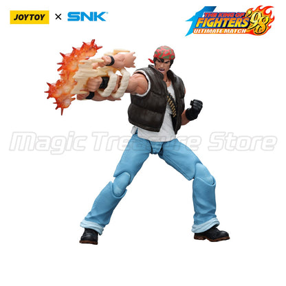 ?MT?JOYTOY Boneco de Ação 1/18 SNK KOF'98UM Ikari Warriors Team Ralf Jones Clark Still Leona Heidern Modelo de Brinquedo Presente