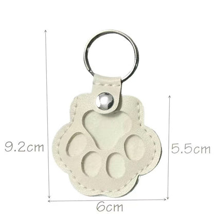 Chaveiro de Couro para Lembranças de Pelo de Pet, Medalhão Memorial para Guardar Pelo de Cão ou Gato, Lindo Presente de Luto por Pet, Chaveiro de Bolsa de Lembrança