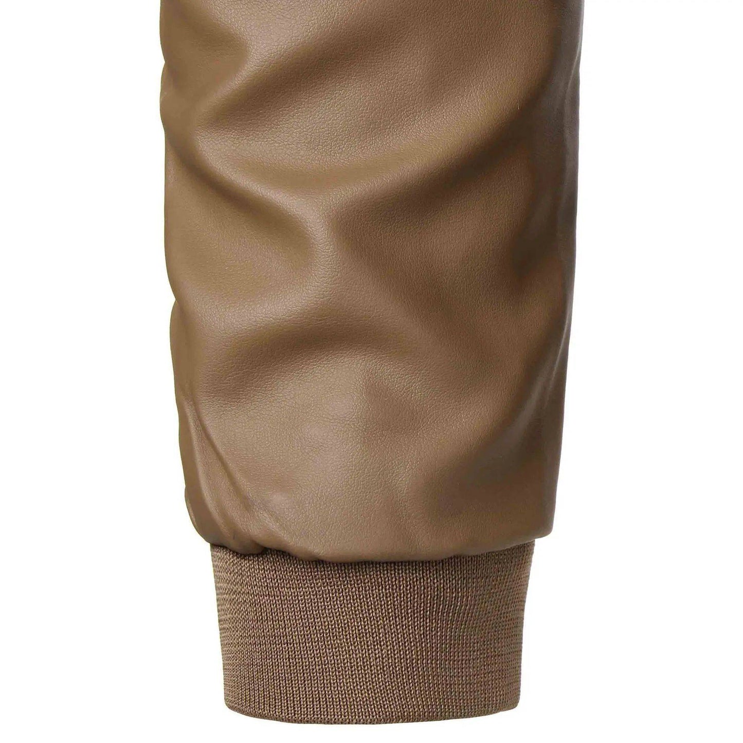 Casual Men's PU Leather Jacket Motorcycle Style Spring Autumn Fashion Slim Fit Stand Collar Outerwear Comfortable Menswear