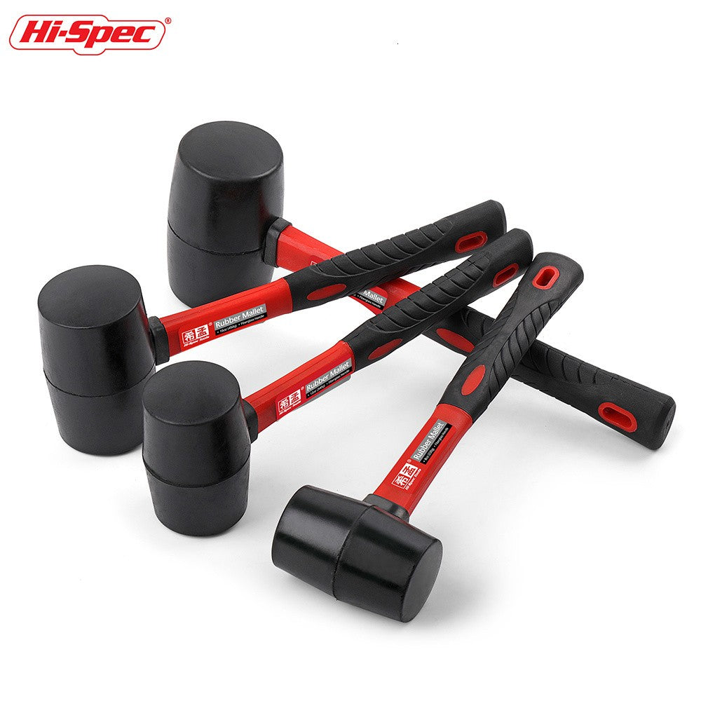 Hi-Spec 1PC Martelo de Borracha Resistente de Dupla Face Mini Martelo Doméstico Martelo Multifuncional Ferramenta Manual 8/12/16/24 Oz