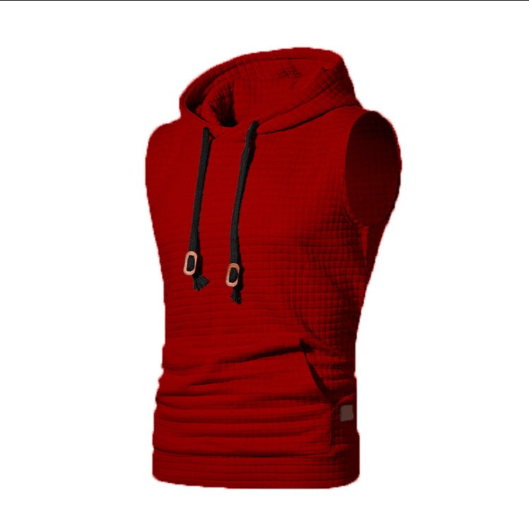 2023 New Fashion Zipper Cardigan Sweater Mens Sleeveless Hooded Vest Jacket Plus Size S-4XL Streetwear Vest Hoodies