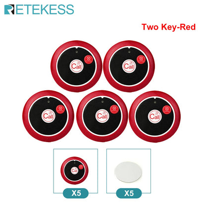 Retekess Wireless Calling System Restaurant Pager TD108 Waterproof Watch Receiver T117 Waiter Call Buttons For Hookah Cafe Bar