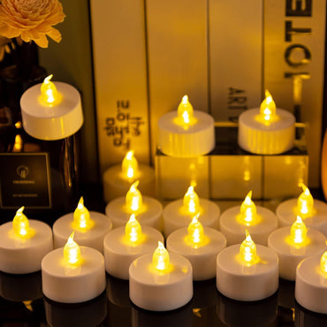 Flameless LED Electronic Candle Dropping Wax Tea Light Realistic Flames Led Lamp Christmas Halloween Wedding Home Decor