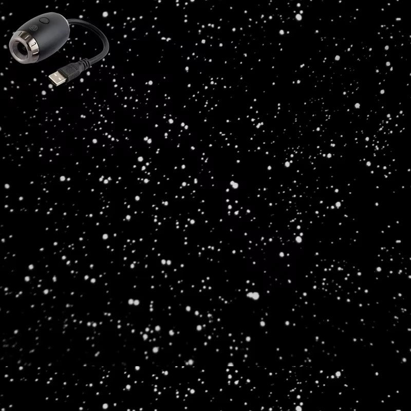 USB Car Atmosphere Projector Light Car Interior Ambient Light LED Starry Star Light Party Decor Romantic Saturn Galaxy Light