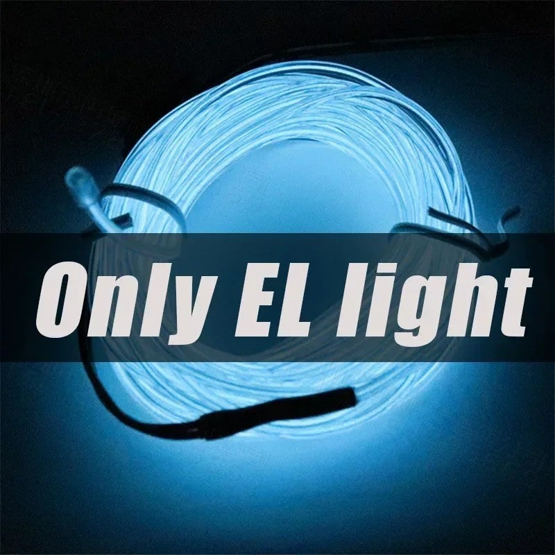 1M/3M/5M Flexible Neon Light Ball Dress Decoration Light EL Luminous Cable Party DIY Atmosphere Light Waterproof LED Strip
