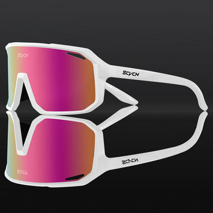 SCVCN Photochromic Cycling Glasses Bike Mountain Bicycle Golf UV400 Sunglasses Sport Protection Glasses for Men Women Baseball