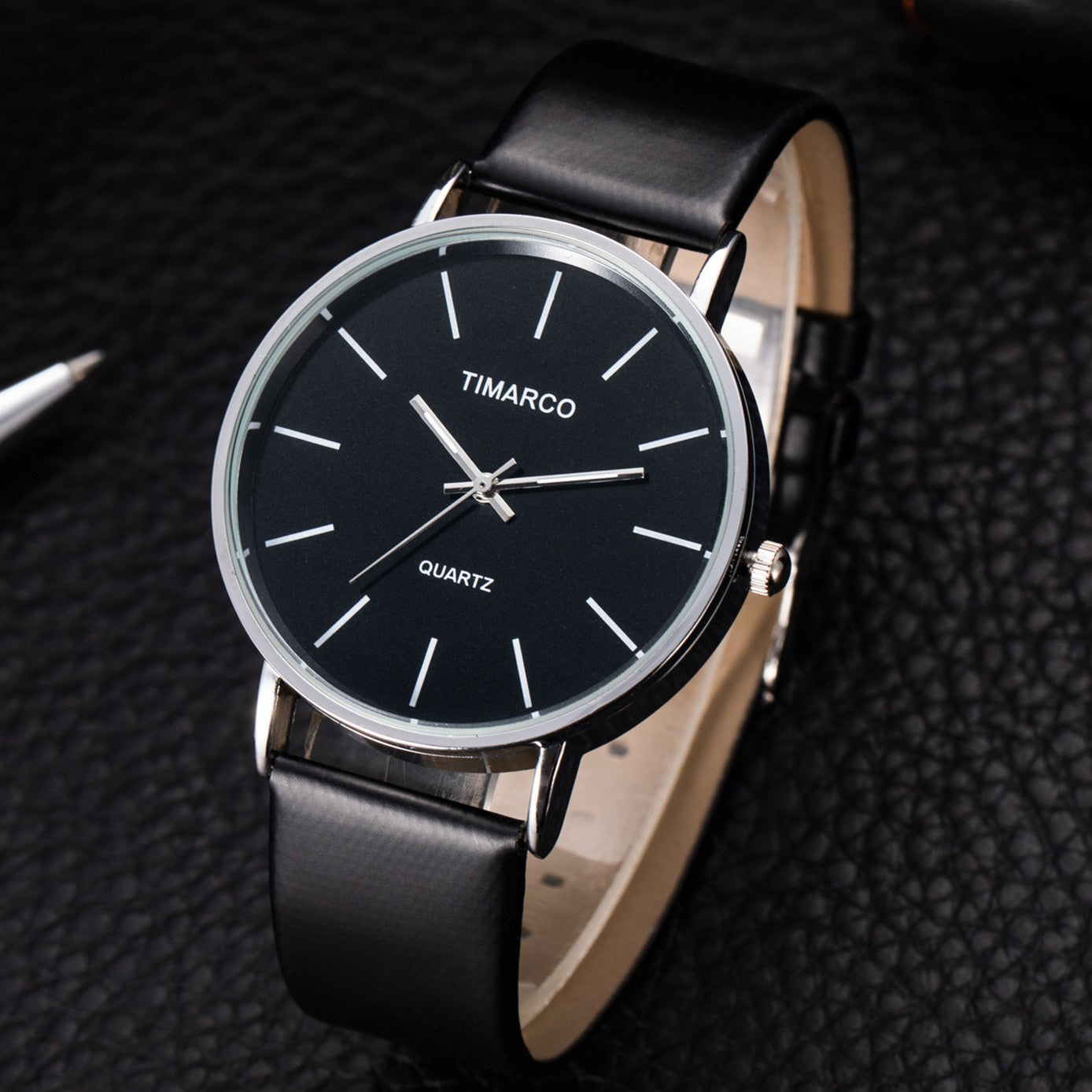 Women's Watches Simple Style Watch Fashion Metal Round Dial Analog Quartz Watch for Men Women Minimalist Watch Quartz Clock