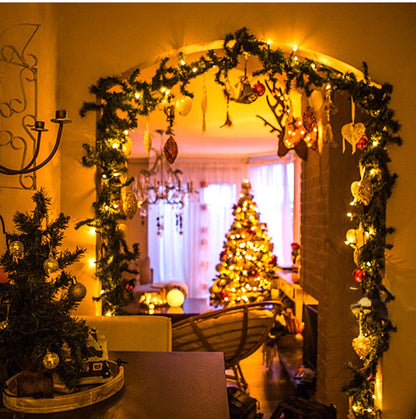 Outdoor Garden LED String Light Christmas Fairy Lights Waterproof Garland Lamp For Home Courtyard Holiday New Year Party Decor