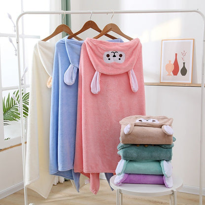 70x140CM Baby Bath Towel Hooded Ultra Soft Towel Highly Absorbent Bathrobe Blanket Toddlers Shower Gifts for Boys Girls