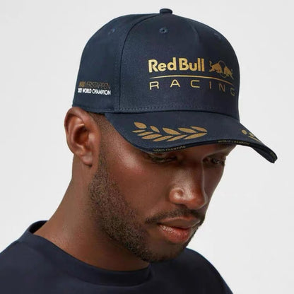 Boné de beisebol Oracle Red Bull Racing campeão geral F1 Max Verstappen Mesmo estilo chapéu de sol masculino lazer ao ar livre com aba
