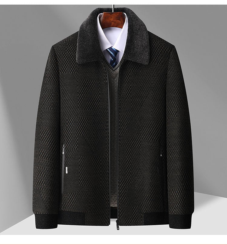 2024 New style Men's Woolen Coat Winter Classic Casual Overcoat Mens high quality Thicken trench coat men full size M-4XL