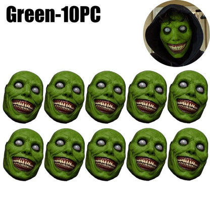 1-10PCS Halloween Smile Demon Mask for Exorcist Cosplay Party Ghost Costume and Haunted House Decoration Party Prop