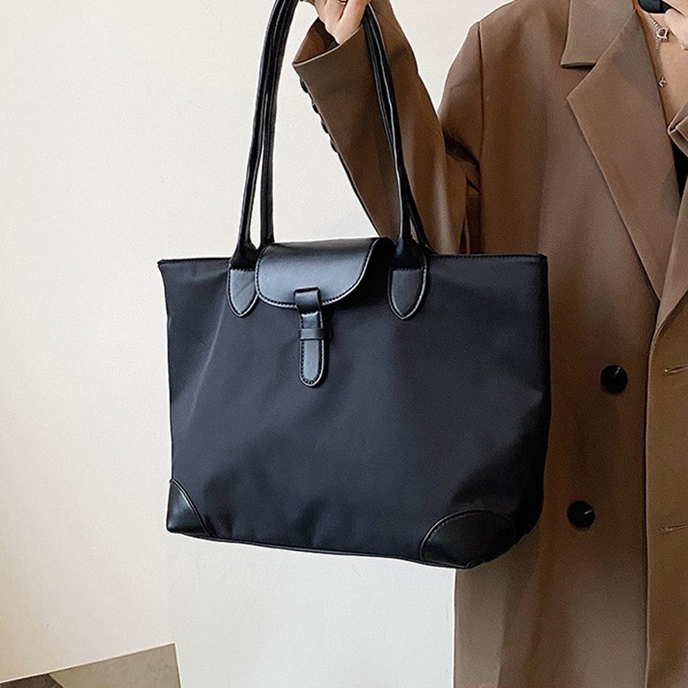 New high-capacity women's bag, fashionable and casual nylon handbag, mommy shopping bag, commuting bag, one shoulder tote bag