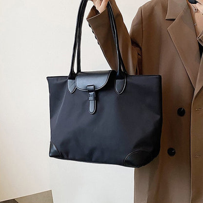 New high-capacity women's bag, fashionable and casual nylon handbag, mommy shopping bag, commuting bag, one shoulder tote bag