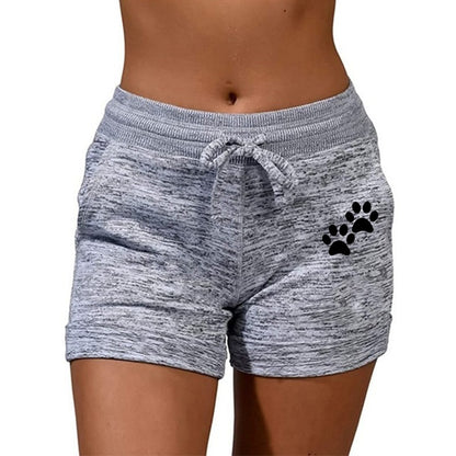 Summer Women's Shorts Printed Shorts Stretch Low Waist Women's Sexy Beach Fitness Shorts Women's Large Size