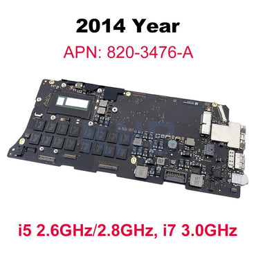 Placa-mãe Original A1502 para MacBook Pro Retina 13" Placa Lógica 820-3536-A 820-3476-A 820-4924-A 8G 16G Anos 2013 2014 2015
