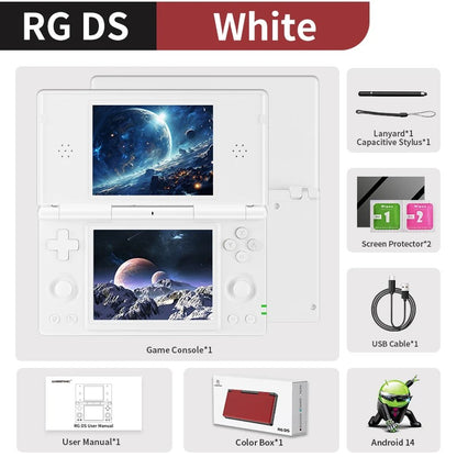 Anbernic RG DS Video Game Console Dual 4.0” IPS Screen Android 14 Support Dual Application On Split Screens & Hall  PSP Gifts