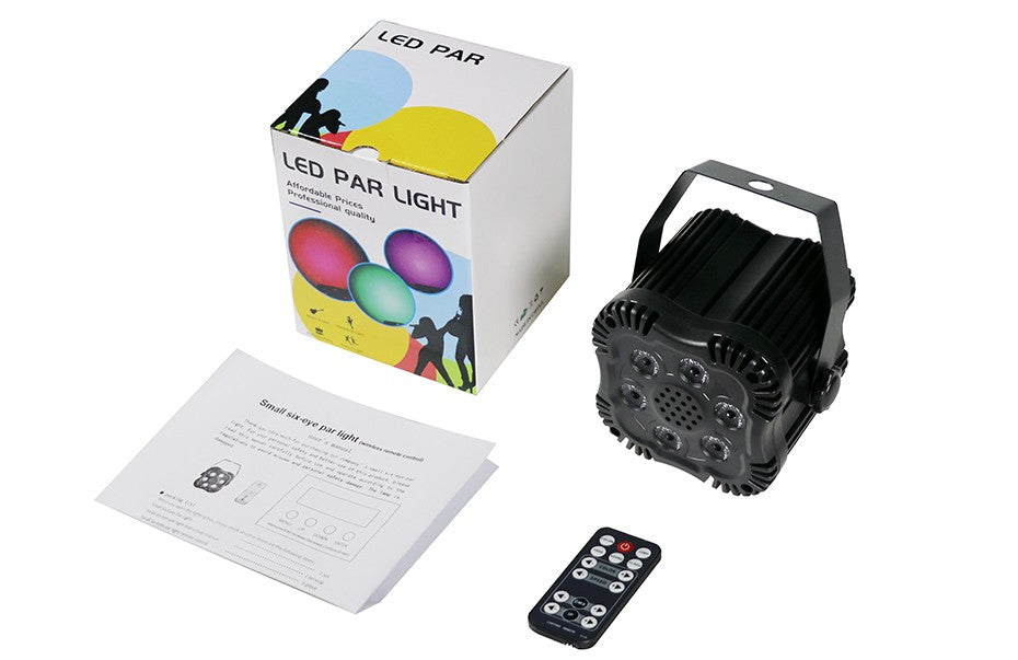 ALIEN Remote 4x8W 4IN1 RGBW Mini LED Stage Par Light DJ Disco Bar Party Dance Birthday Holiday Wedding Xmas Stage Effect Lamp