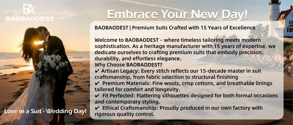 "Men's Slim Fit Sporty Blazer Jacket - Custom Tailored Suit Coat, Casual & Formal Single/Double Breasted, 2-Button Design,