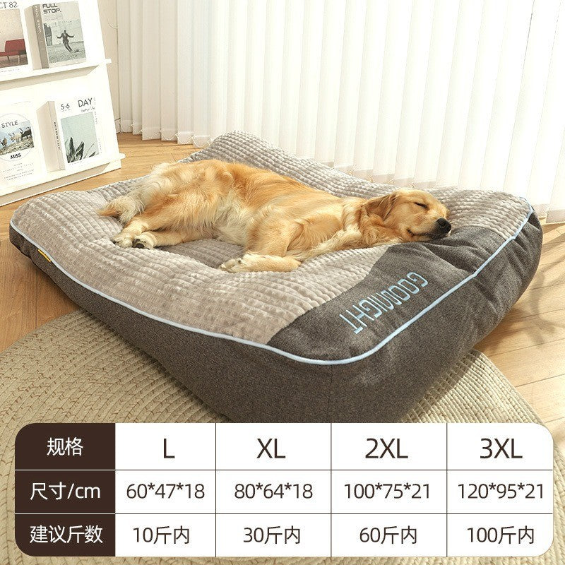 Cama Para Cães E Gatos No Inverno Tapete Grande Para Cães Ninho Quente Para Animais De Estimação Canil Para Filhotes De Porte Pequeno Médio E Grande Colchão Para Dormir Tamanho Grande