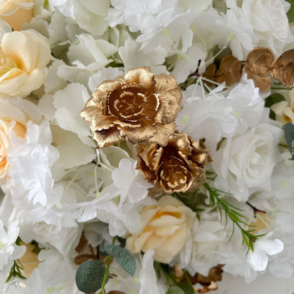 30-70cm Artificial White Rose Flower Ball, Wedding Reception Table Centerpieces, Floral Arrangement for Party Event Decor
