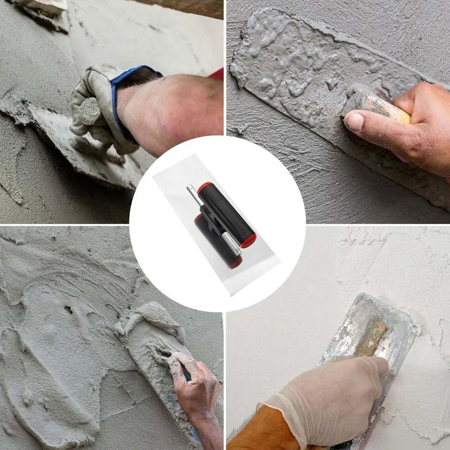 Desempenadeira Sem Prego, Aço Inoxidável, para Gesso e Cimento, Espátula para Raspagem, Acabamento de Construção, Ferramentas Profissionais de Revestimento