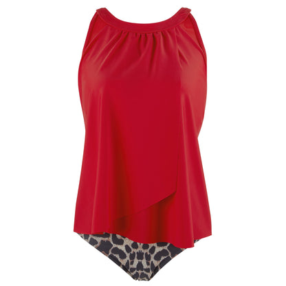 Women Tummy Control Tankini Bathing Suits High Waisted Padded Swimwear Plus Size Beachwear Swimsuit Bikini Sets Female