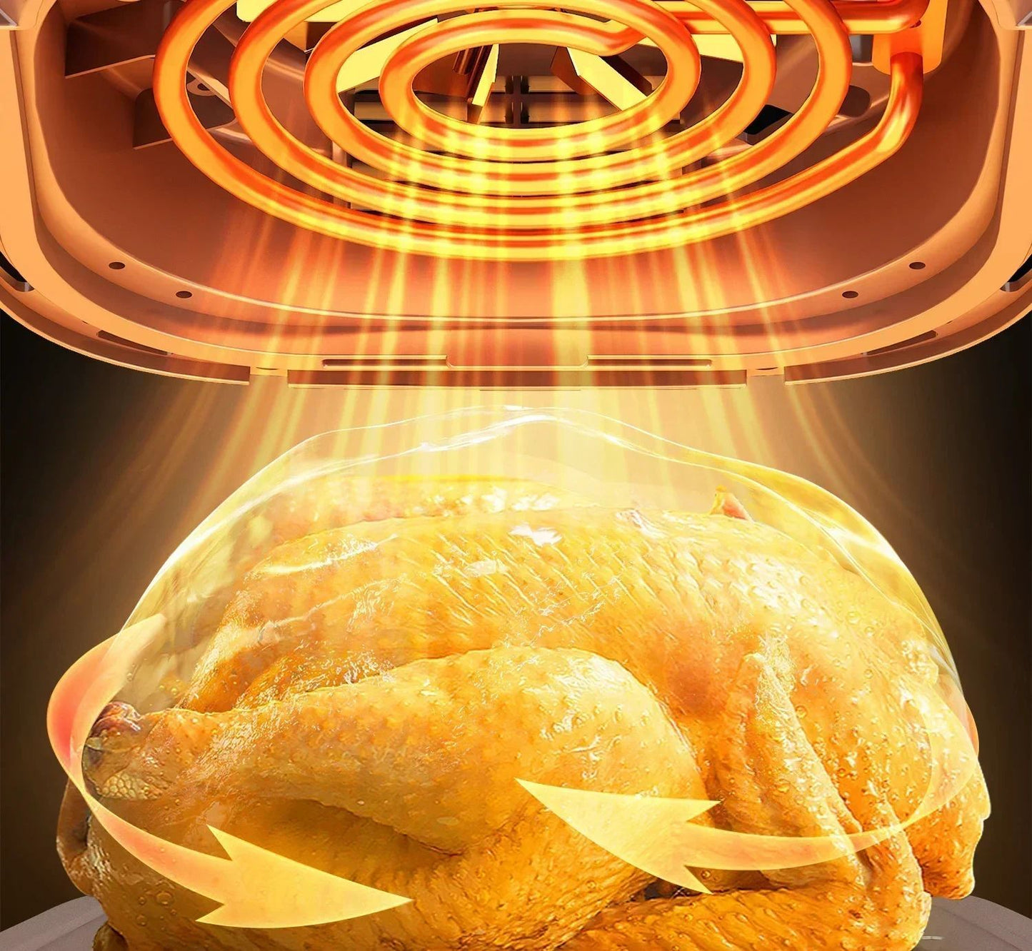 220V AUX Air Fryer and Oven Combo: Multifunctional, Fully Automatic, No Oil Technology, Easy-to-clean DD