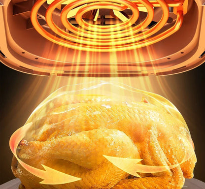 220V AUX Air Fryer and Oven Combo: Multifunctional, Fully Automatic, No Oil Technology, Easy-to-clean DD