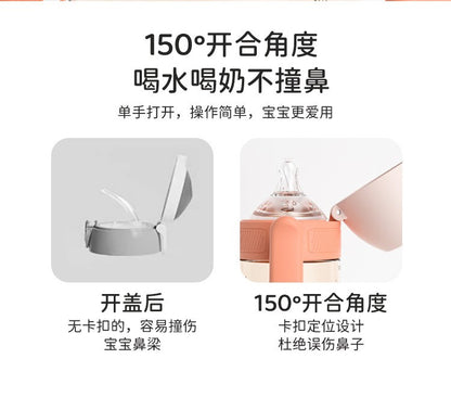 ? Minitutu ?New flip wide mouth PPSU baby bottle/drop and high temperature resistant baby bottle with child lock