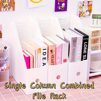 Minimalist Desktop File Organizer - Foldable & Lightweight, PP Material, Perfect for Office and Student Use