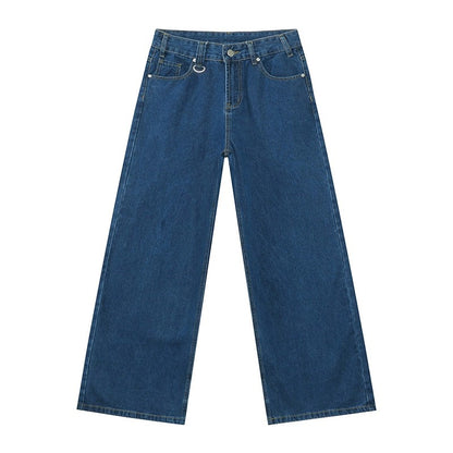 IEFB Vintage Men's Baggy Denim Trousers 2023 New Streetwear Wide Leg  Loose Denim Pants Fashion Distressed Straight Pants 9C1519