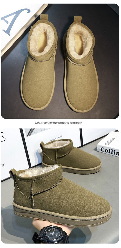 Snow Boots Man Shoes Men Korean Climate Lot Shoes Original High Heel Ankle Boots for You Women Sneakers Brown Boot Mens Shoe