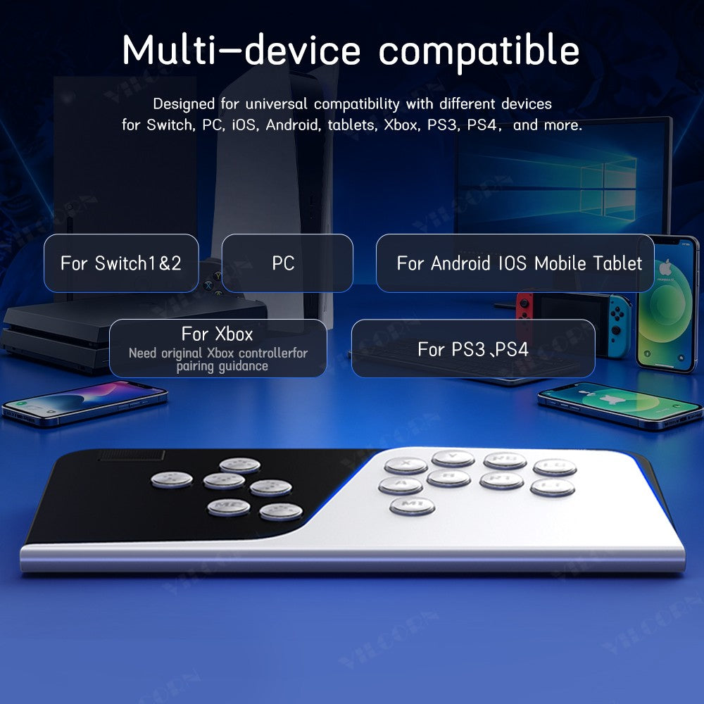 Leverless Arcade Fighting Controller All Button Gamepad For PC PS3 PS4 Switch XBOX Joystick For Hitbox Style Fight Stick