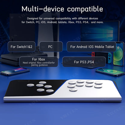 Leverless Arcade Fighting Controller All Button Gamepad For PC PS3 PS4 Switch XBOX Joystick For Hitbox Style Fight Stick