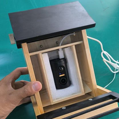 1080P Bird Feeder Camera Built-in Battery Solar Low Power Night Vision Outdoor IP66 Waterproof 2.4G WIFI Camera Connected Feeder