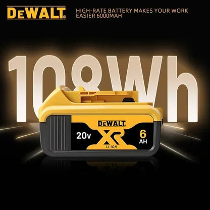 DHL Envia Bateria Recarregável para Ferramentas Elétricas DEWALT 20V 6.0Ah Substituição de íon de lítio max DCB184 DCB200 DCB182 DCB180 DCB181