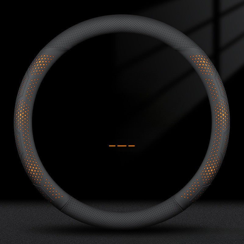 O/D Type Nappa Leather Car Steering Wheel Cover Universal Steering Wheel Cover Steering Wheel Accessories Anti Slip Handle Cover